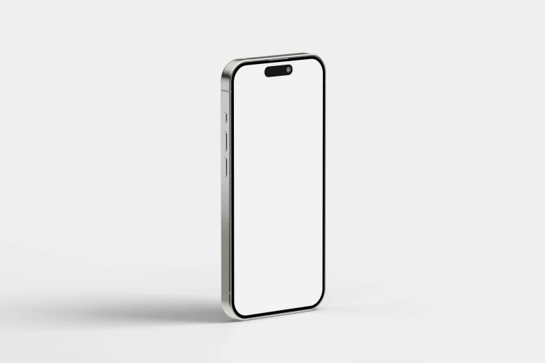 the back view of an iphone on a white background