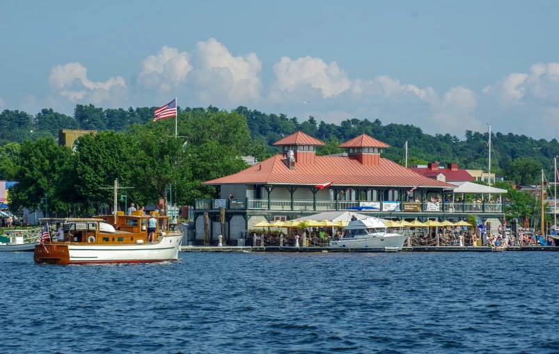 a couple of boats that are in the water