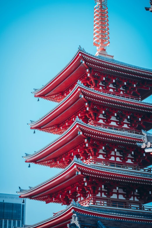 a group of pagodas in the shape of chinese architecture