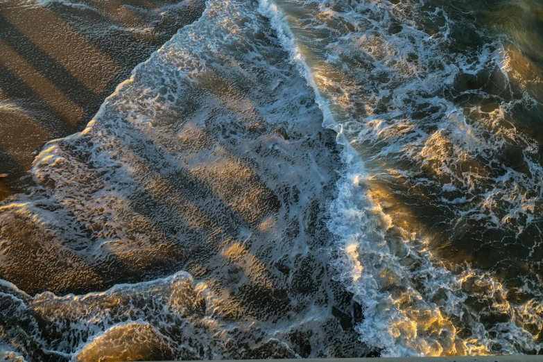 the top part of a bird's eye view of a body of water