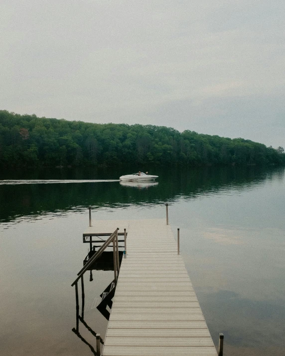 a boat that is on a body of water