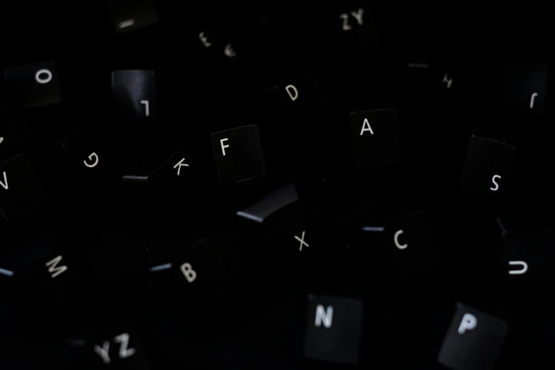 close up s of a black computer keyboard