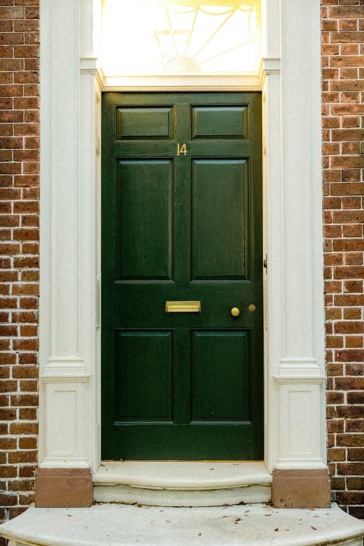 a door with a planter on the top of it
