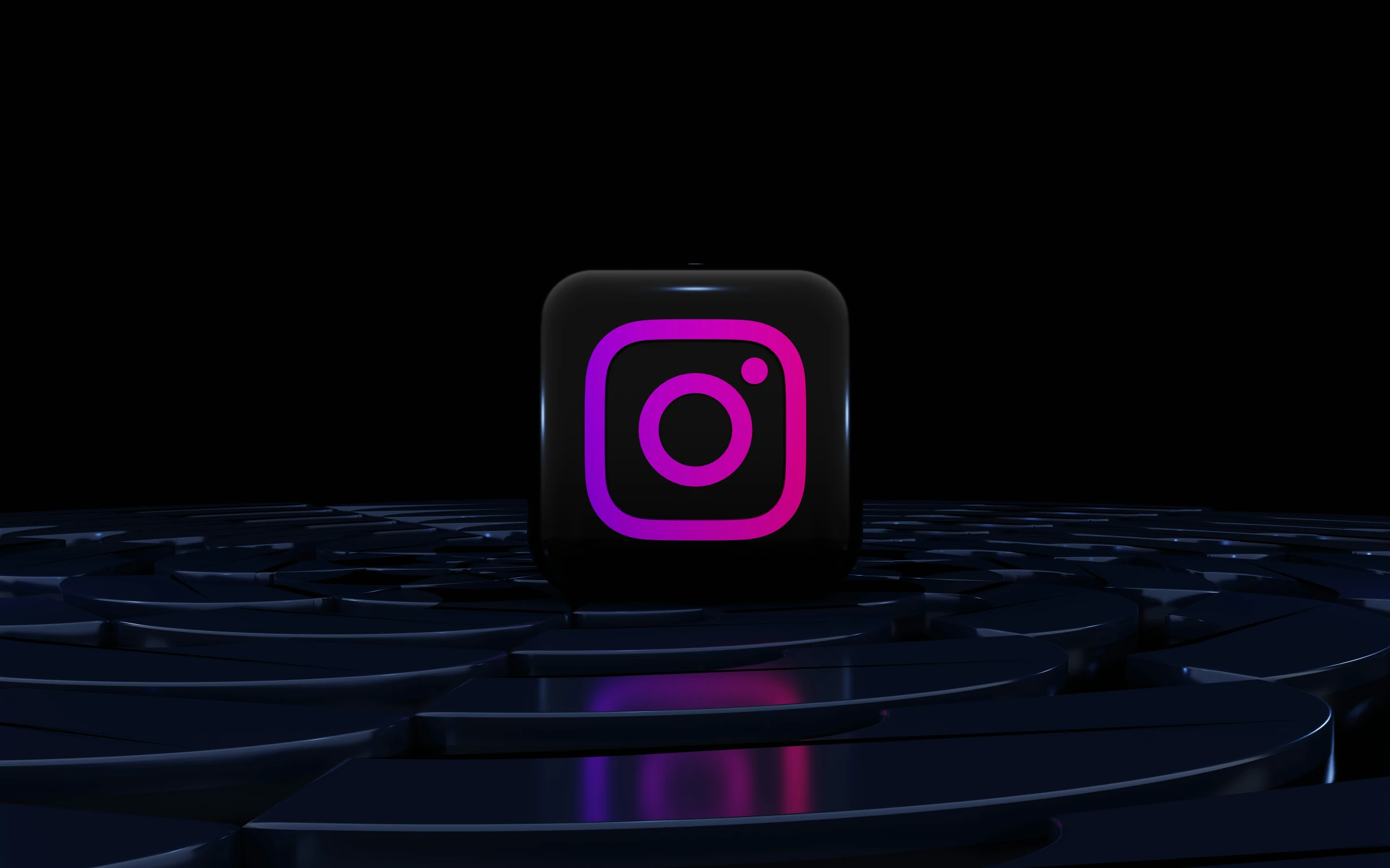 an image of a purple po on a black background