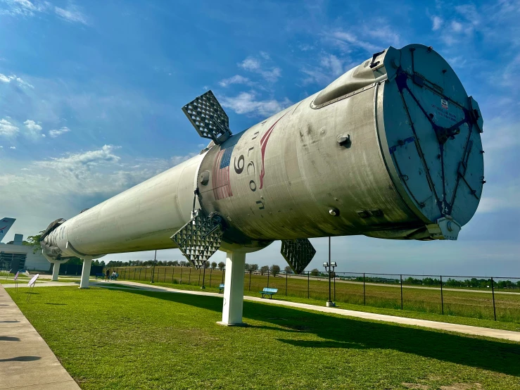 an airplane is shown at the museum