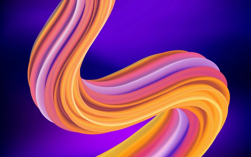 a vint image of wavy orange and purple lines