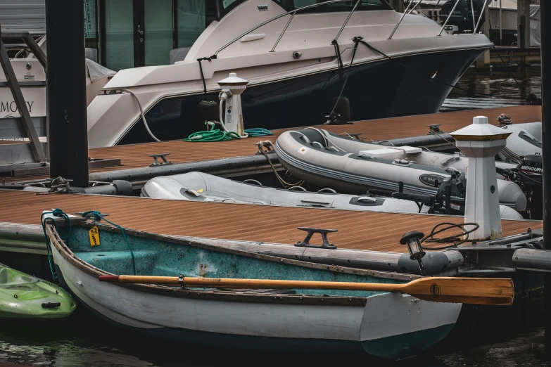 the view of several boats at the dock