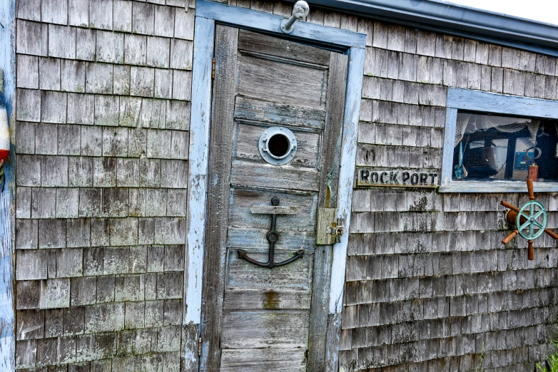 the door is locked up outside a building