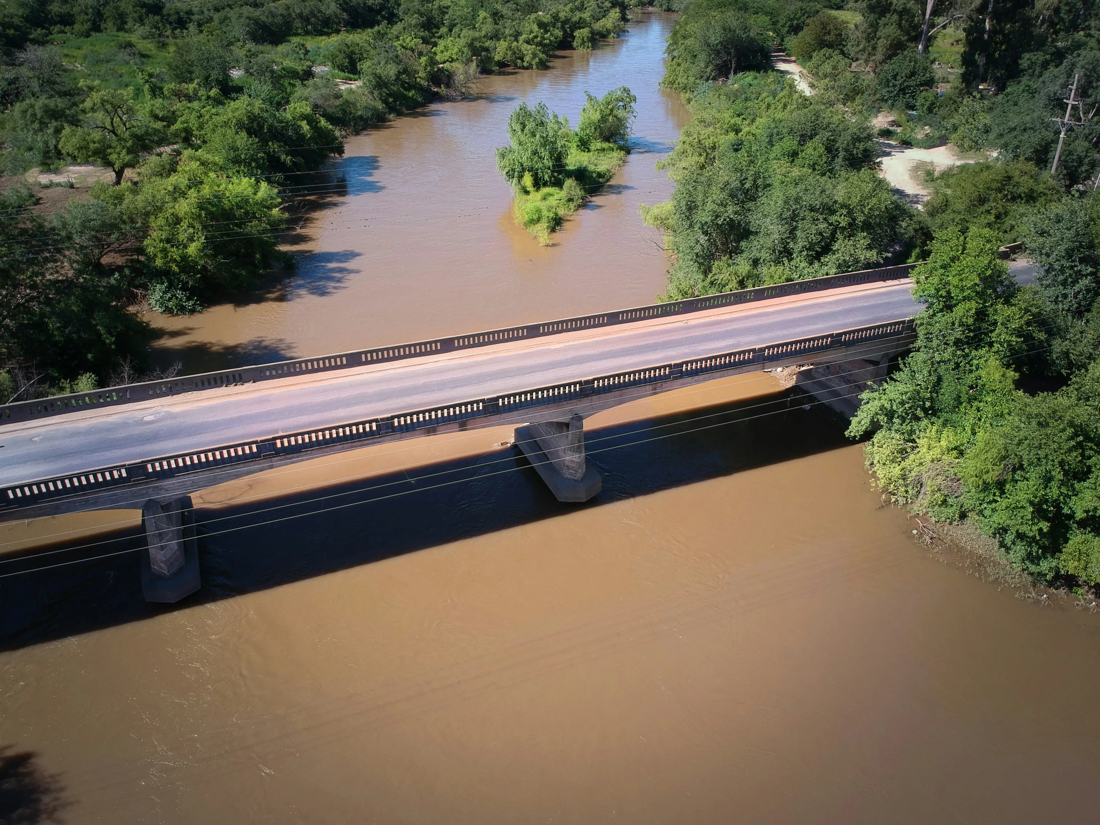 a bridge that has been built over water