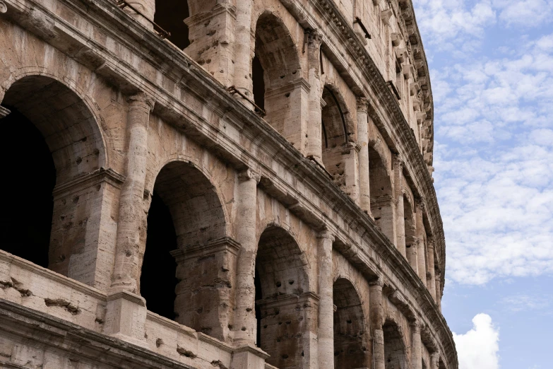 the ancient building features arches and arches