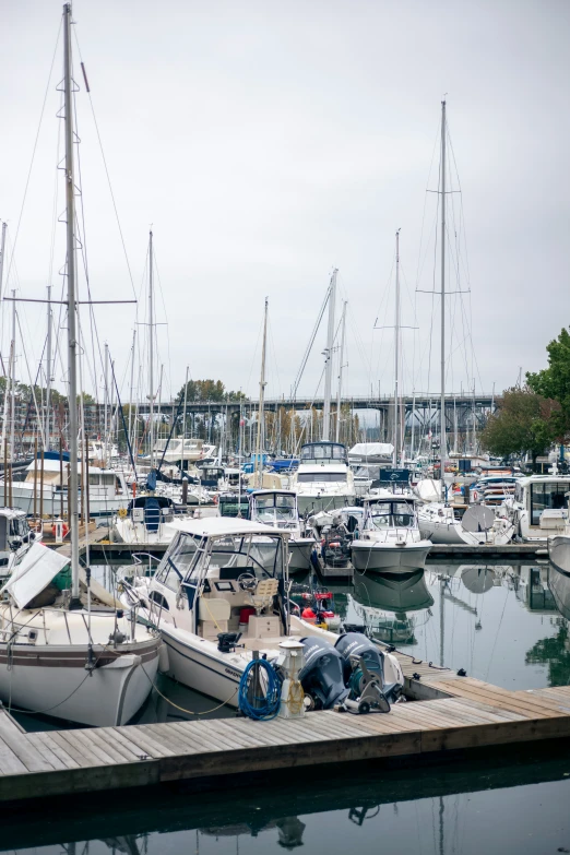 a lot of boats that are sitting in the water