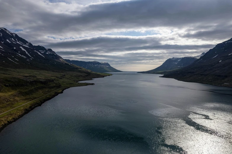 there is a very large lake in the middle of this valley