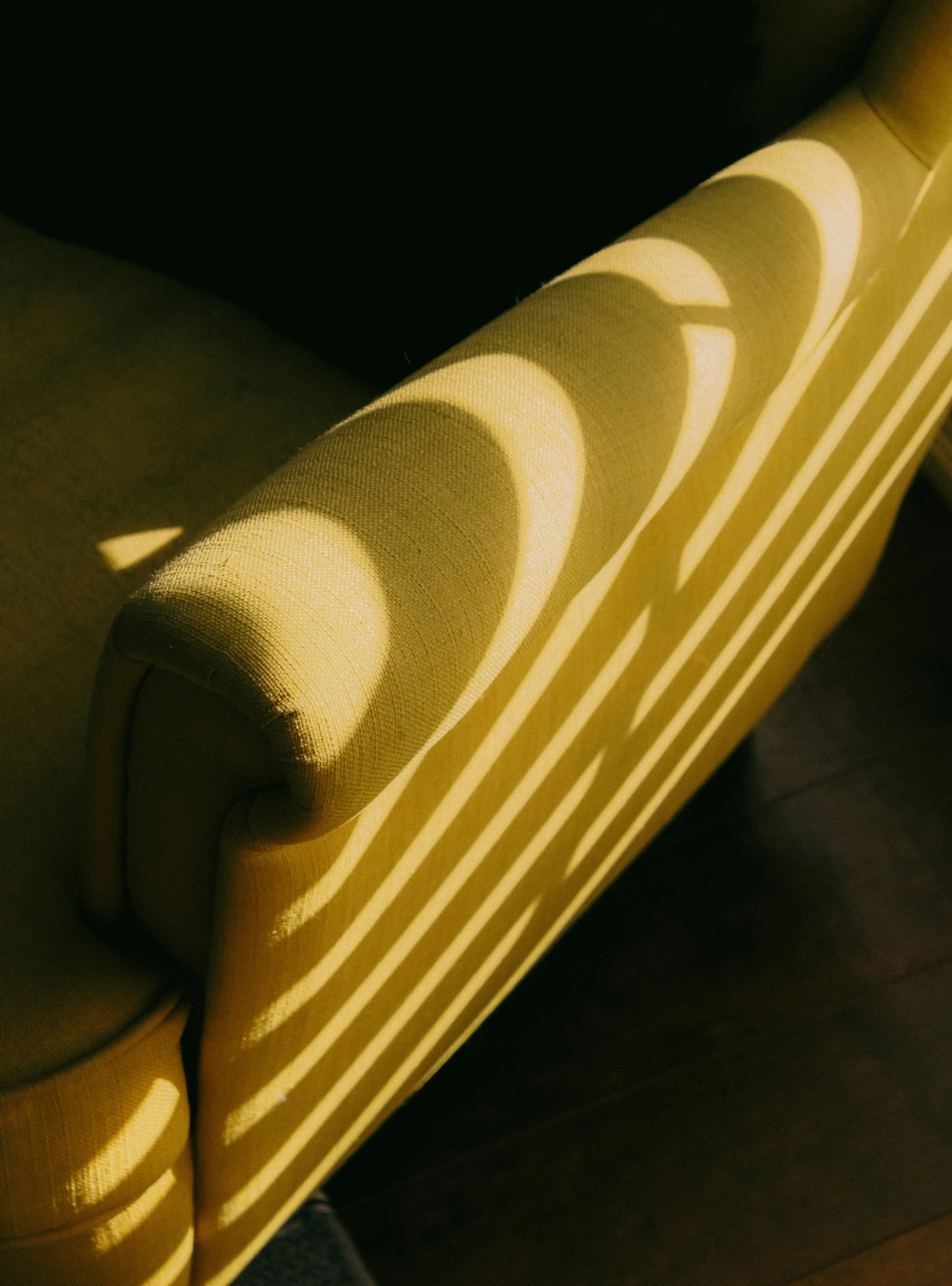 a banana that is sitting on a chair