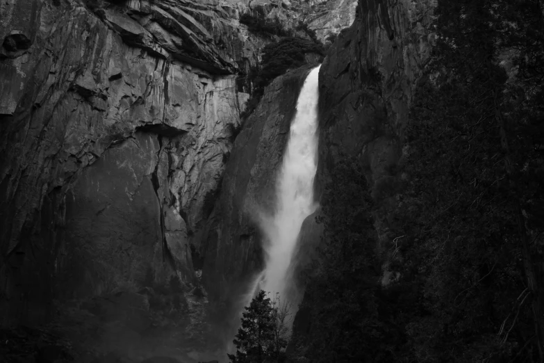 a waterfall that has fall water in the sky