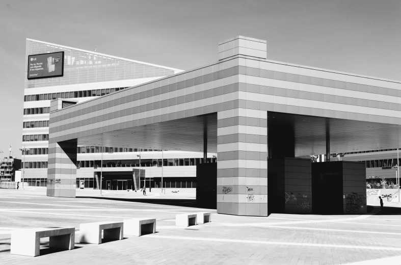 an image of a building that is in the middle of a desert