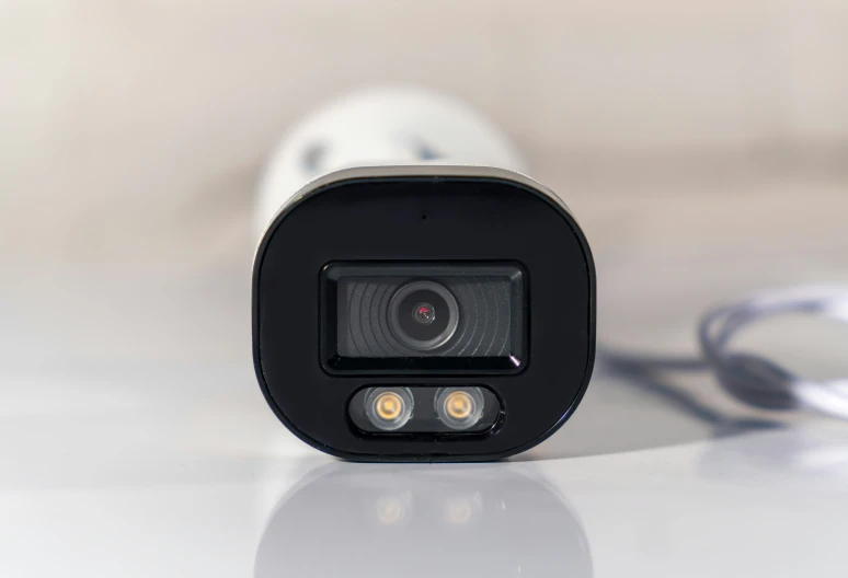 a closeup of a camera on a table