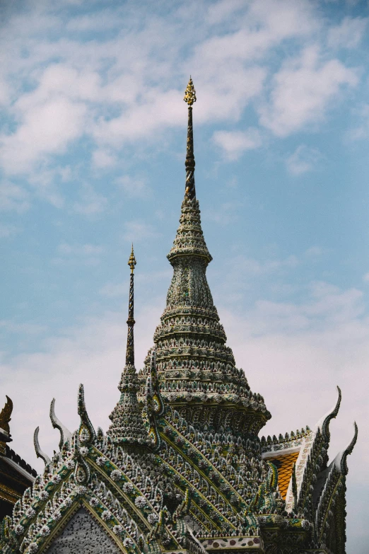 a building with roofing and an elaborate structure