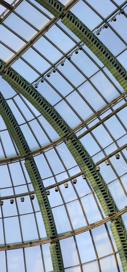 a close - up po of an intricate glass and metal structure