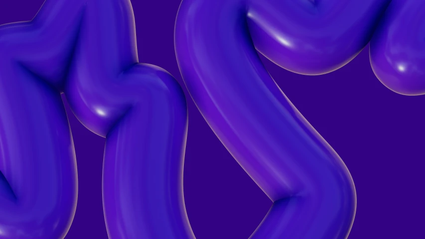 an abstract pograph of purple balloons in the shape of swirls
