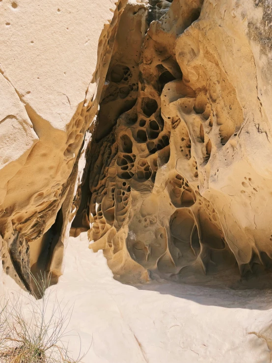 a rock formation near a body of water