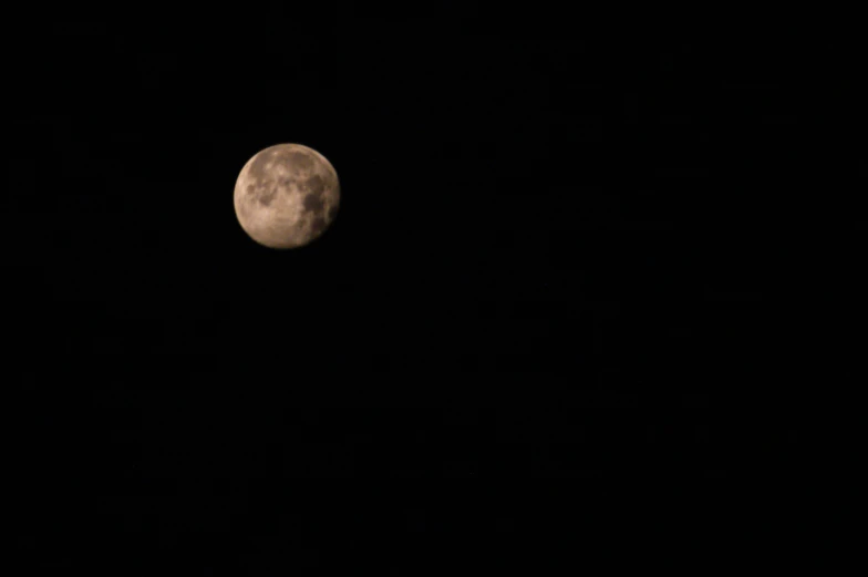 the full moon seen in dark sky, with black and white markings