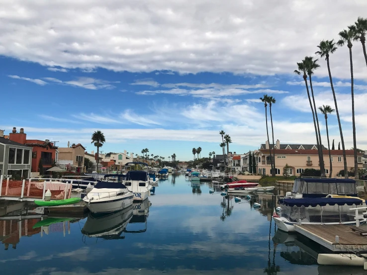 a marina filled with lots of small boats