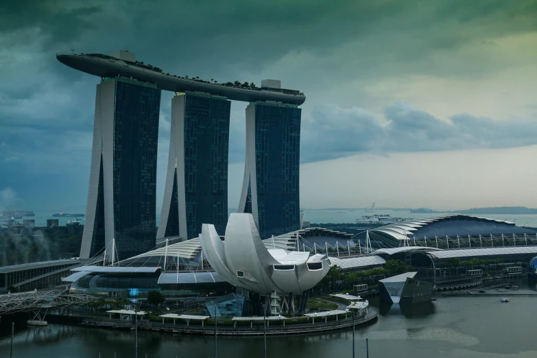 buildings are visible from an overcast cloudy sky