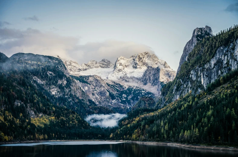 there are some mountains with snow on them