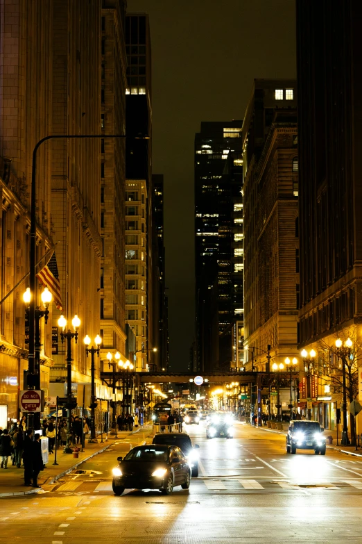 the lights are on on an empty street