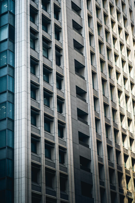 the side of a building with several windows