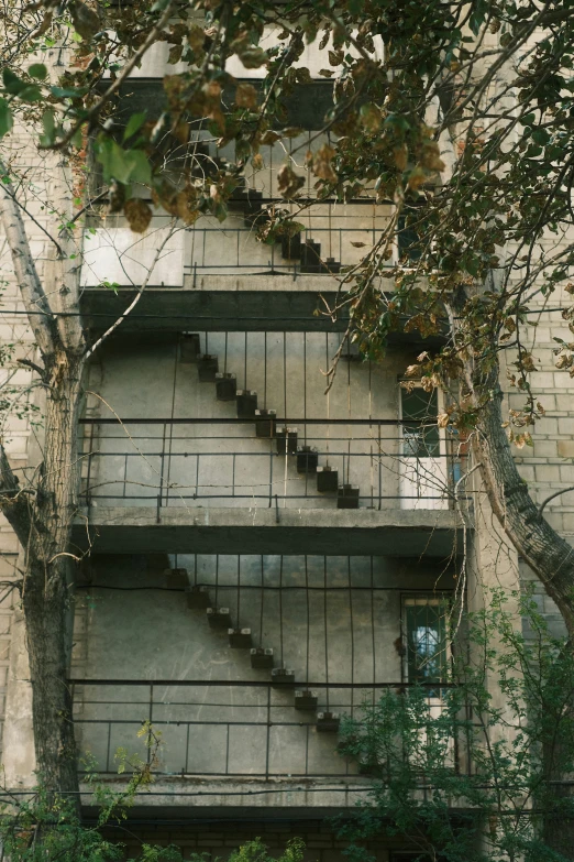 there are some concrete steps on this building