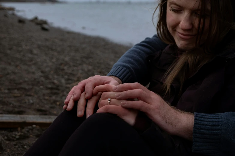 an image of the girl holding her hands