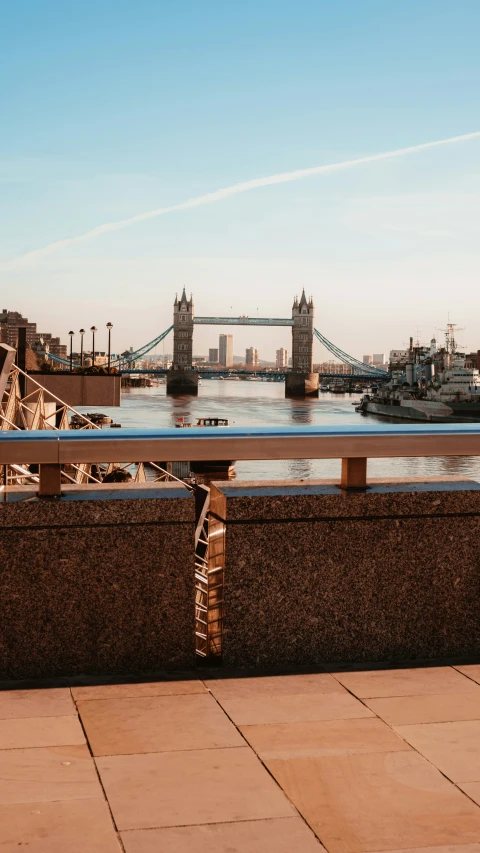 a view of some kind of bridge and water