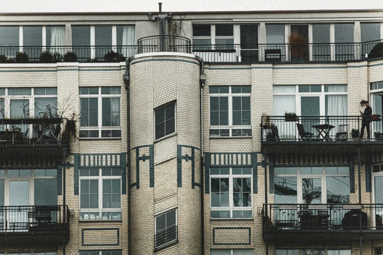 an artistic image of an apartment building