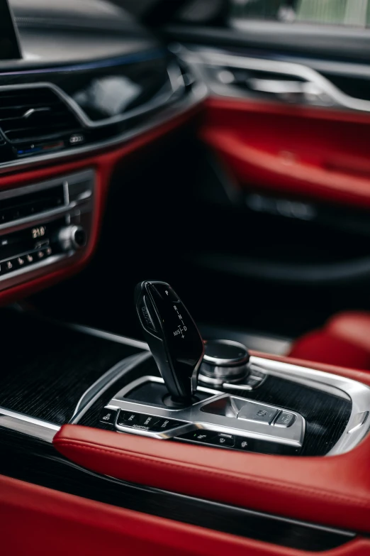 interior view of the controls in a car