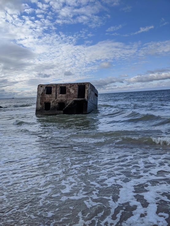 some very pretty looking structures in the water