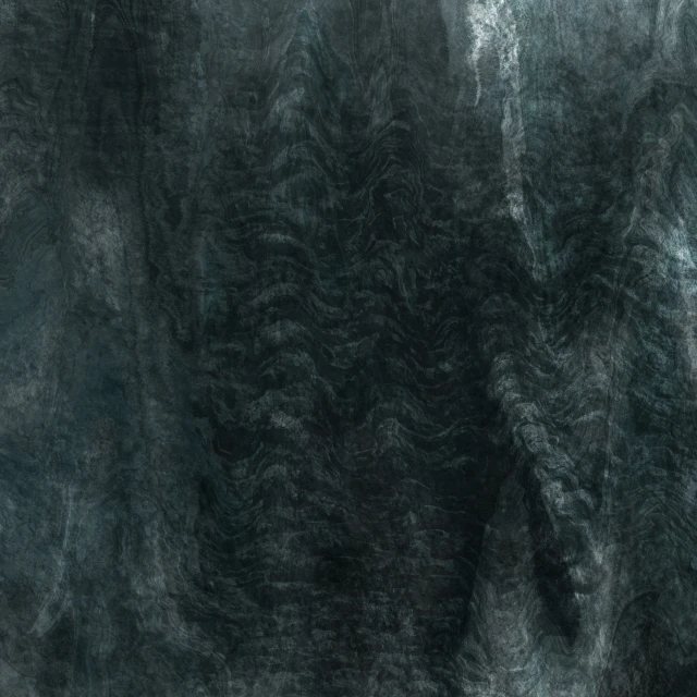 a painting that looks like a forest with trees and fog