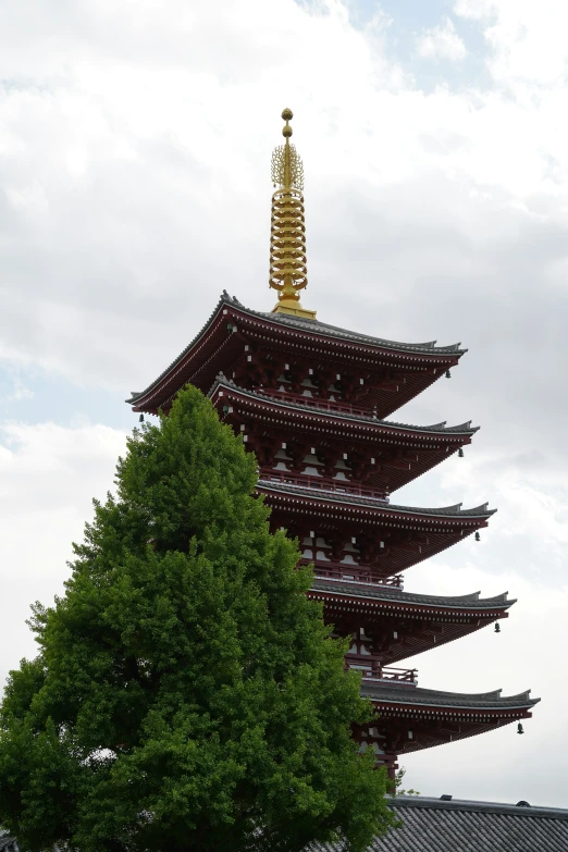 a tall building sitting next to a green tree