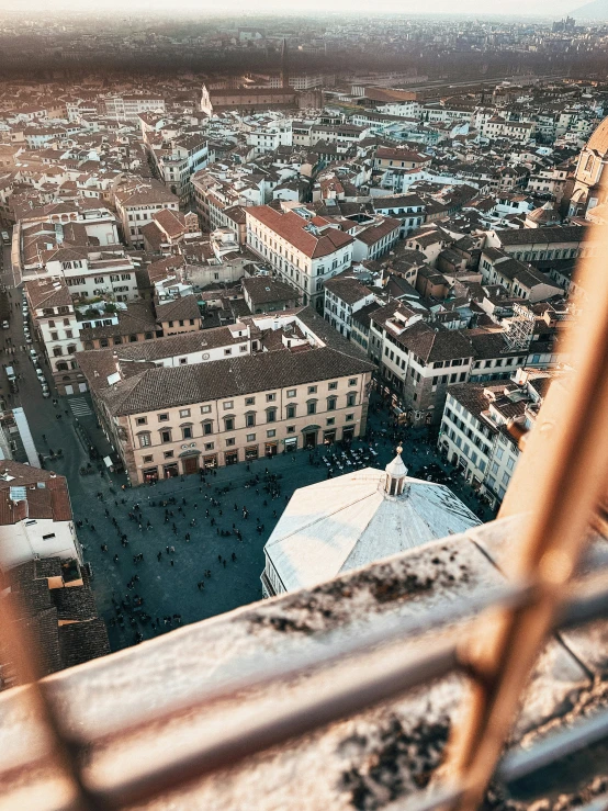 a city view from a very tall building