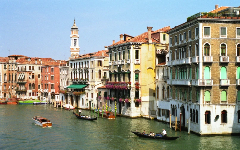 view of buildings and canals from a bridge in venice