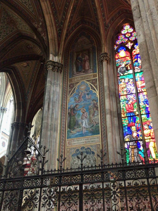 a beautiful cathedral with some very colorful windows