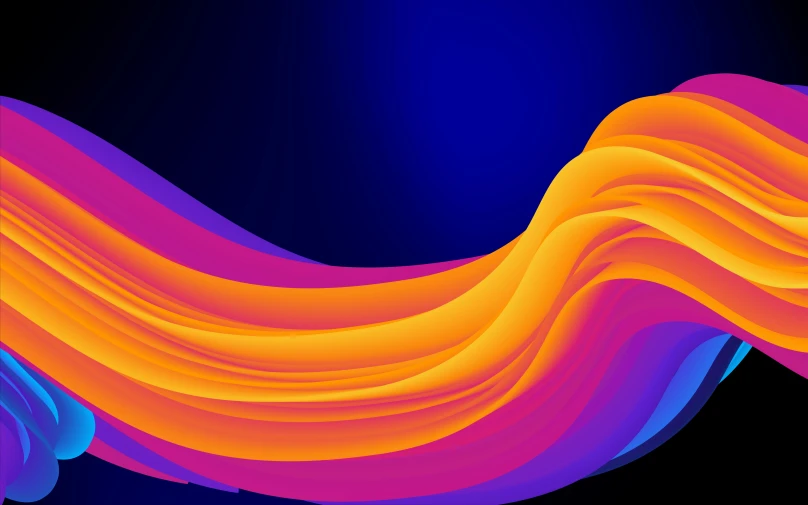 the orange, red and pink wavy design