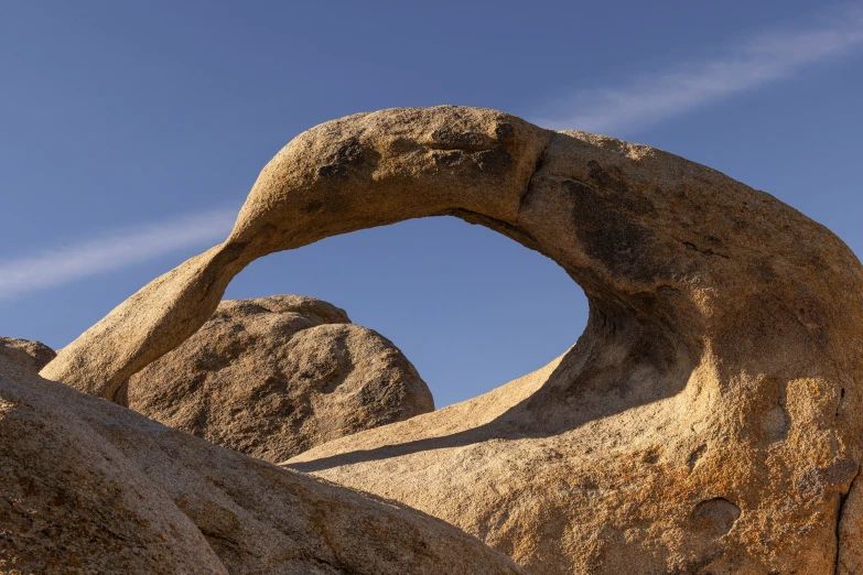 rocks are shaped like rings in the desert