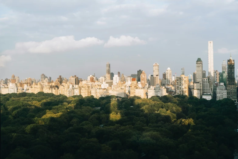 a view of a city from a distance