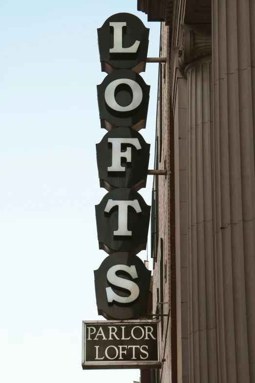 a sign of a store with a lot of signs