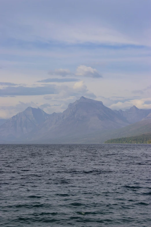 some large mountains are next to the ocean