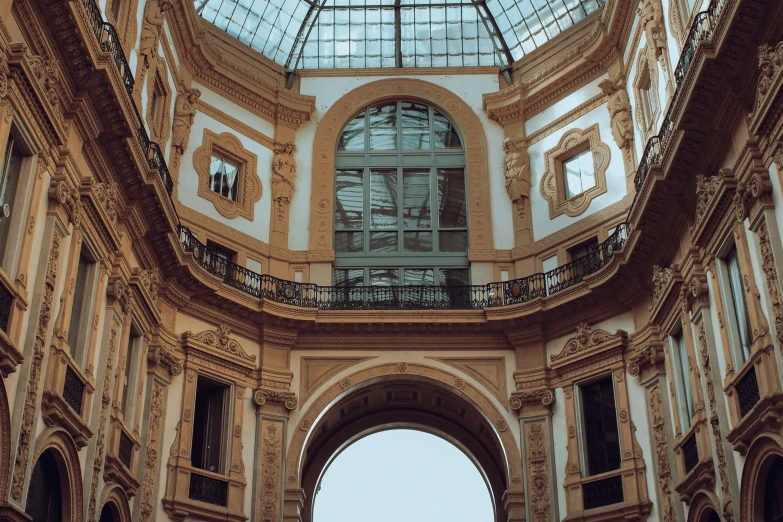 the inside view of an elaborate building in italy