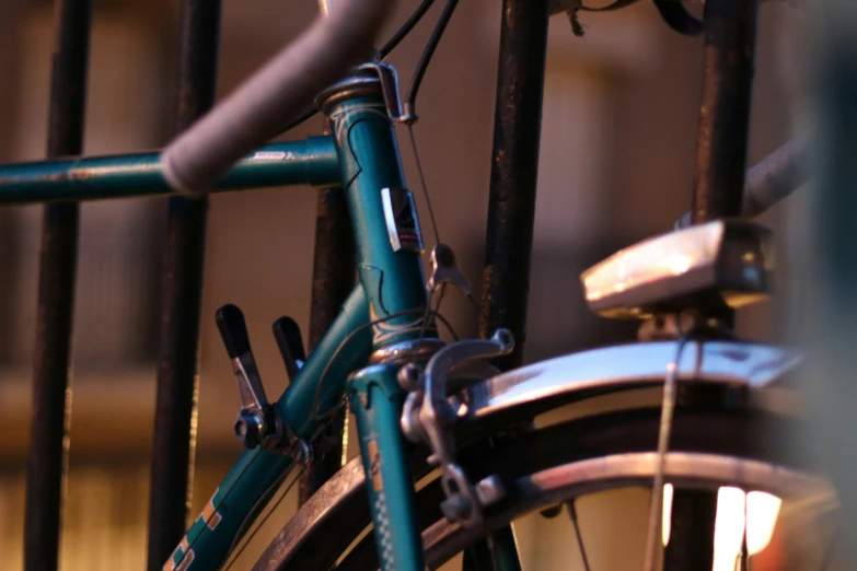 an image of a bike in the process of being repaired