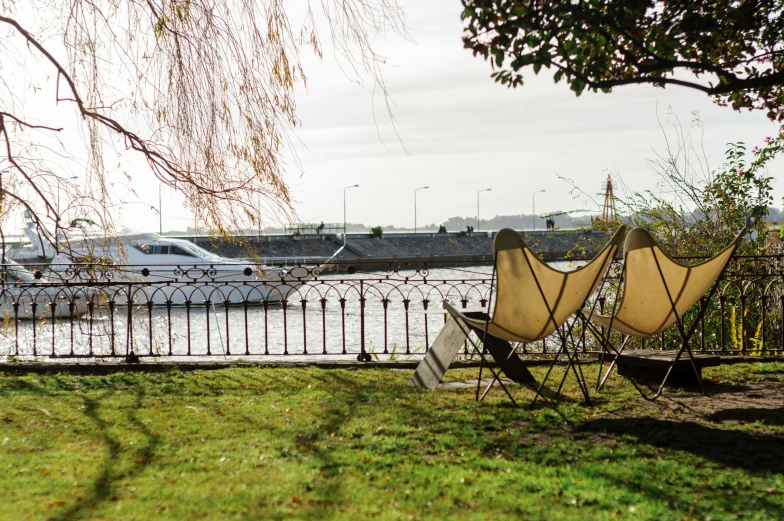 the yellow seats are ready for the next boat