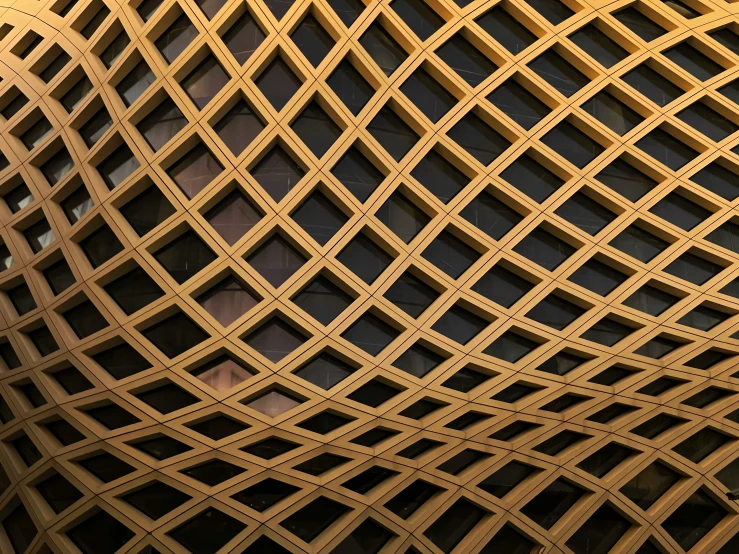 the pattern of a perforated wall made of metal bars